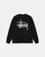 Stussy Basic LS Tee Pigment Dyed Black