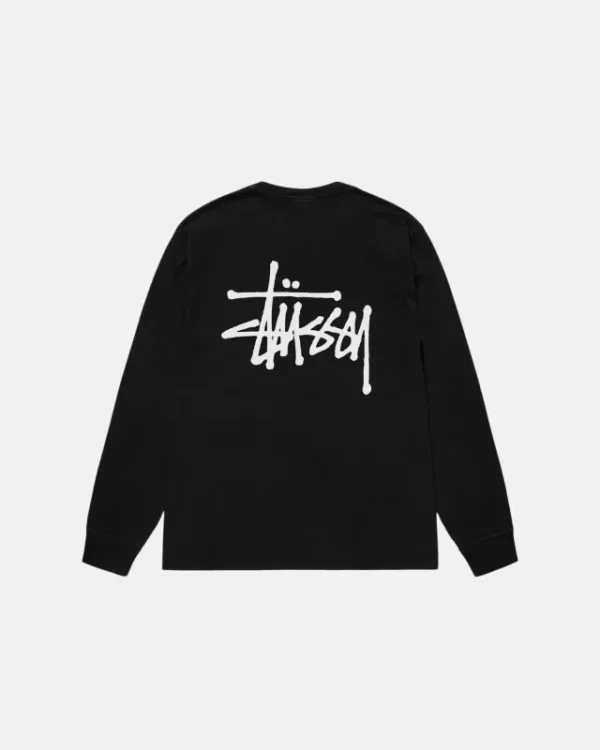 Stussy Basic LS Tee Pigment Dyed Black