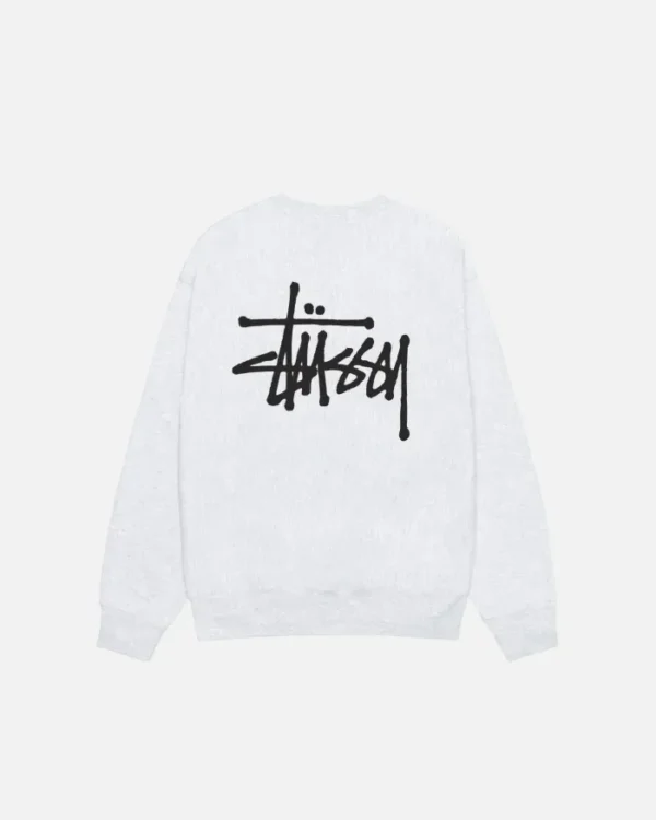 Stüssy Basic Crew Ash Heather