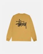 Stussy Basic LS Tee Curry