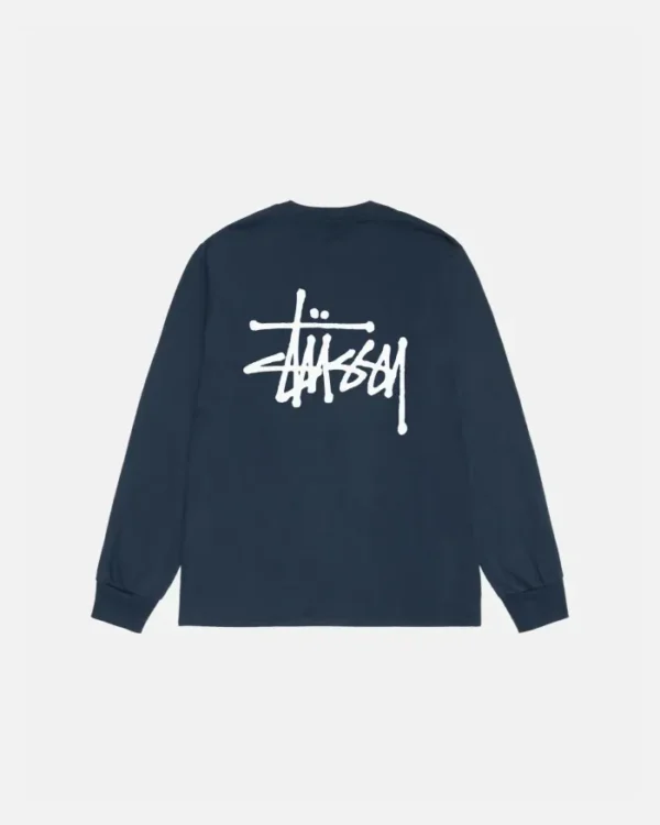 Stussy Basic LS Tee Navy