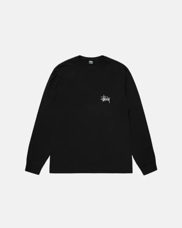 Stussy Basic LS Tee Pigment Dyed Black