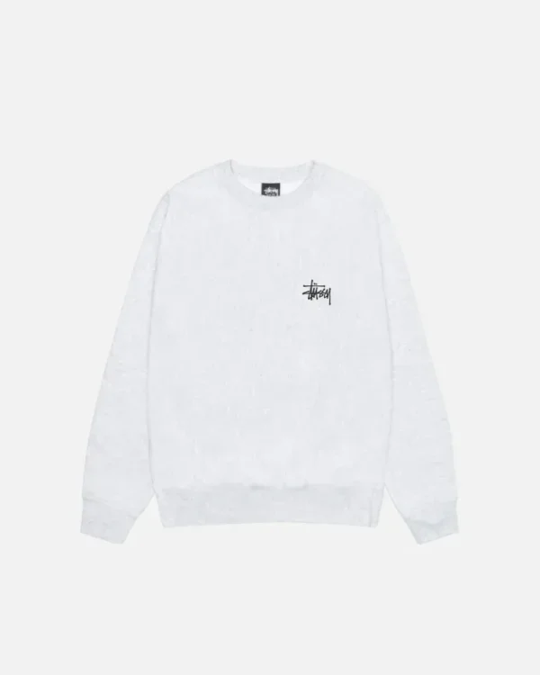 Stüssy Basic Crew Ash Heather