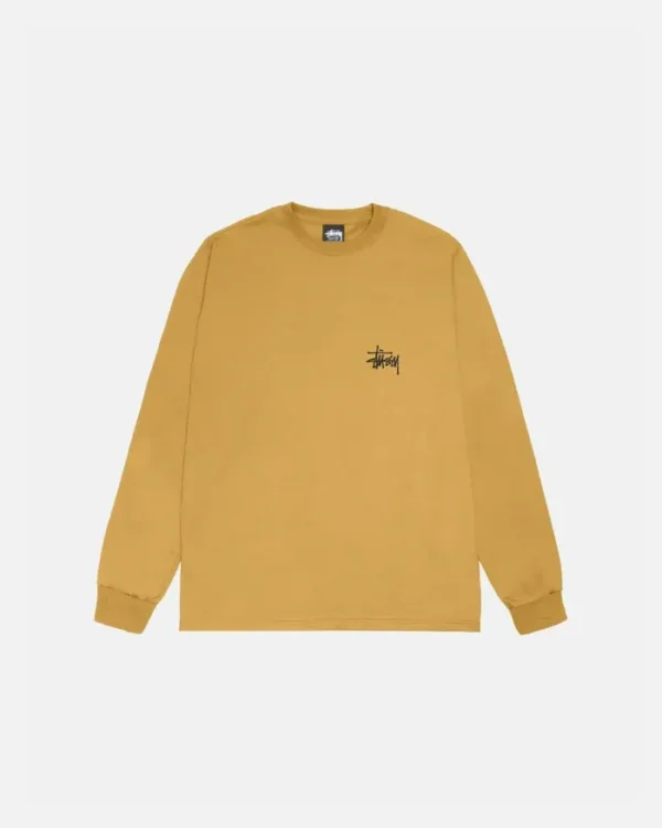 Stussy Basic LS Tee Curry