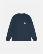 Stussy Basic LS Tee Navy